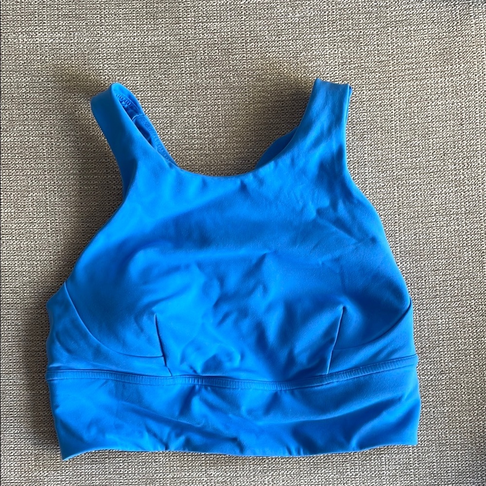 Light blue lululemon long sports bra